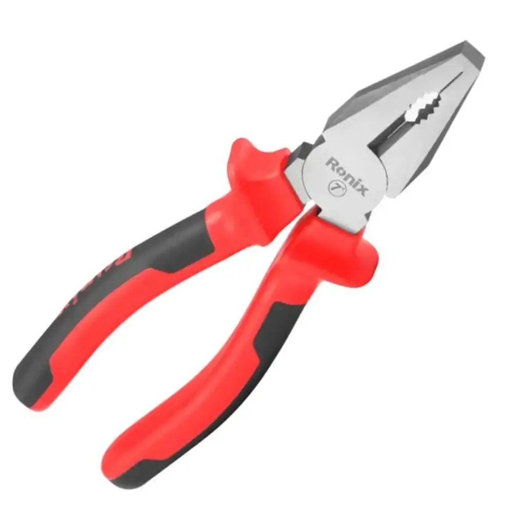 ALICATE UNIVERSAL 180 MM - 7" ACERO TEMPLADO / MANGO PLÁSTICO REF. RH-1177 MARCA RONIX
