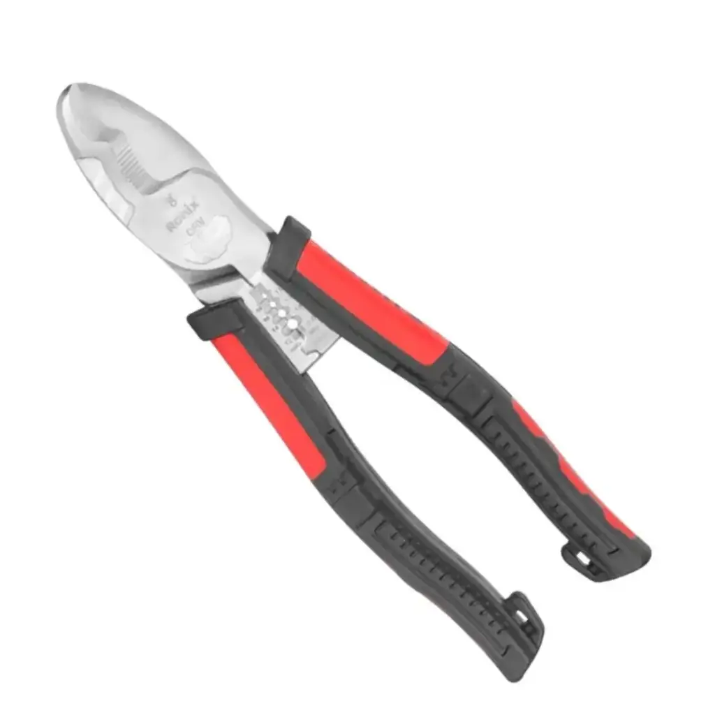 ALICATE COMBINADO 200 MM - 8" MULTIFUNCIONAL C/ PRENSA ACERO FORJADO / MANGO PLÁSTICO REF. RH-1293 MARCA RONIX