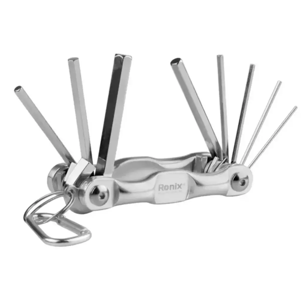 JUEGO DE LLAVES HEXAGONAL PEGABLES 8 PIEZAS ( 1.5 A 8 MM ) REF. RH-2040 MARCA RONIX