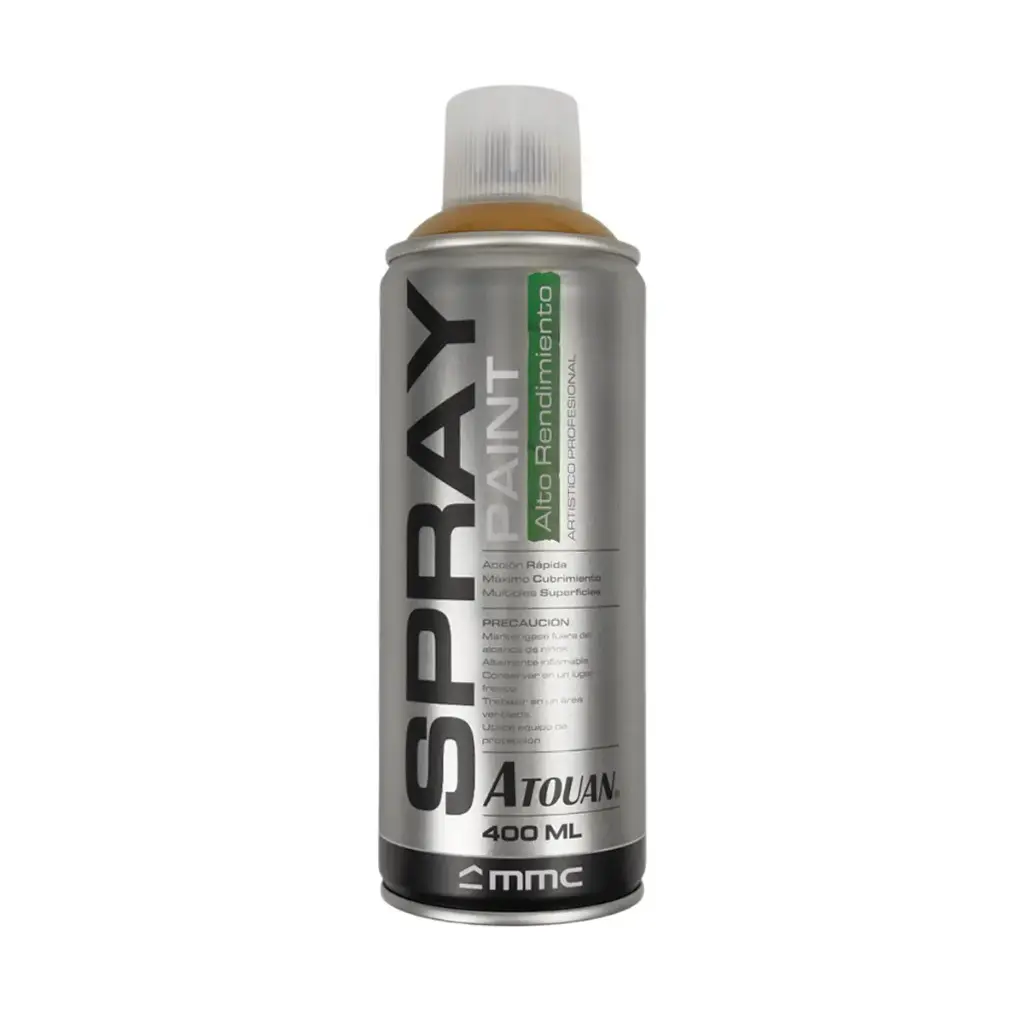 SPRAY AERESOL ESMALTE COLOR ORO BRILLANTE DE 400 ML REF 1807048 / 670098 MARCA ATOUAN