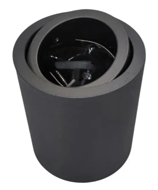 APLIQUE DE TECHO SUPERFICIAL PARA DICROICO GU10 ORIENTABLE COLOR GRIS REF. LUM-180-G MARCA LUMIND 