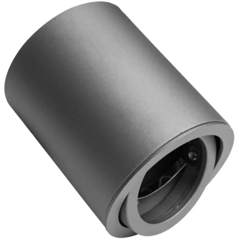 APLIQUE DE TECHO SUPERFICIAL PARA DICROICO GU10 ORIENTABLE COLOR GRIS REF. LUM-180-G MARCA LUMIND 