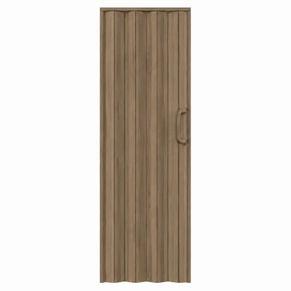 PUERTA PLEGABLE PVC COLOR ROBLE 90 X 210 CM  ESP. 6MM REF. 9021606 / 199080 MARCA BRUFER