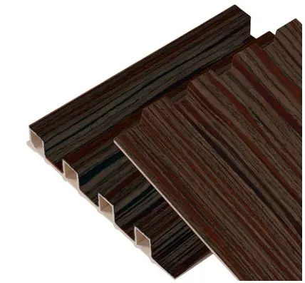 PANEL P/ PARED PVC WALL PANEL INTERIOR 15CM X 1,7CM X 2,90MTS COLOR MARRON EBANO REF. PA0107 / 200458 MARCA BRUFER
