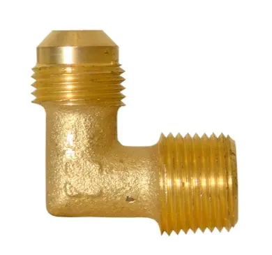 CODO TERMINAL 90° DE LATON - FLARE 5° DIAM. DE TUBO X MNPT 1/8X1/8" PARA GAS REF. UCT-66 / 907257 MARCA COFLEX 