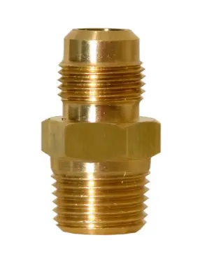 NIPLE TERMINAL DE LATON FLARE 1/2" MNPT 1/2" PARA GAS REF. UNT-88 / 907493 MARCA COFLEX