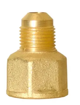 NIPLE TERMINAL DE LATON FLARE 3/8" MNPT 1/2" PARA GAS REF. UNC-68 / 907080 MARCA COFLEX