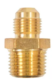 NIPLE TERMINAL DE LATON FLARE 3/8" MNPT 1/2" PARA GAS REF. UNT-68 / 907301 MARCA COFLEX