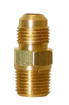 NIPLE TERMINAL DE LATON FLARE 3/8" MNPT 3/8" PARA GAS REF. UNT-66 / 907295 MARCA COFLEX