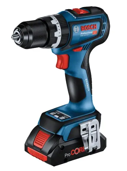 TALADRO PERCUTOR INAL. 1/2” 18V 36 NM 2100 RPM C/ MALT + 2BAT + CARG. REF. GSB 18V-90C / 865398 MARCA BOSCH