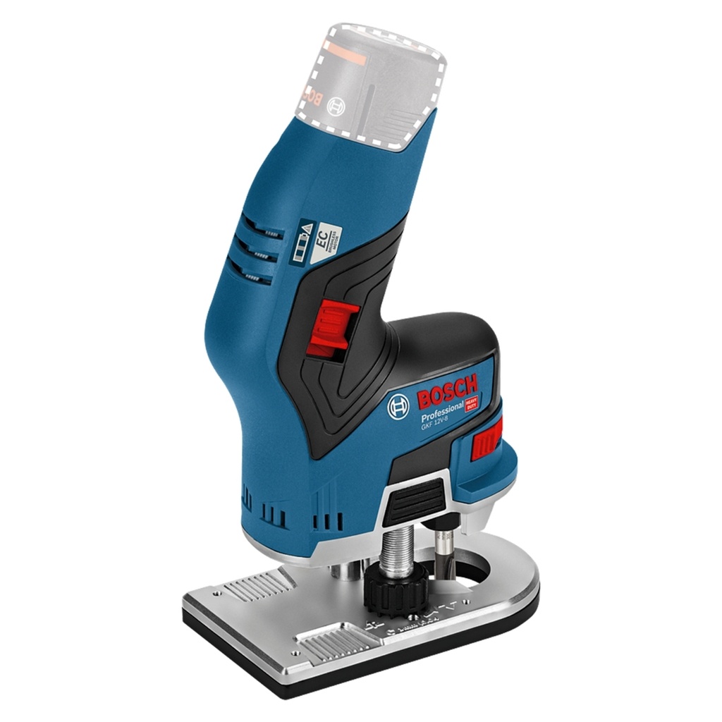 TROMPO / ROUTERS / FRESADORA INALAMBRICA 1/4" 12V 13.000 RPM S/CARBON C/BAT+CARG. REF. GKF 12V-8 / 865516 MARCA BOSCH