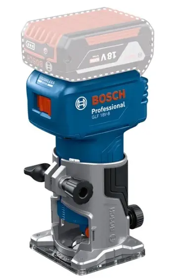 TROMPO / ROUTERS / FRESADORA INALAMBRICA 1/4" 18V 30.000 RPM C/BAT+CARG. REF. GLF 18V-8 / 865520 MARCA BOSCH