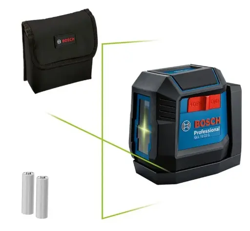 NIVEL LASER 2 PUNTOS HASTA 12 MTS LUZ VERDE C/BAT LITIO+CAB USB-A A USB  C+BOLSA REF. GLL 12-22G / 867333 MARCA BOSCH 
