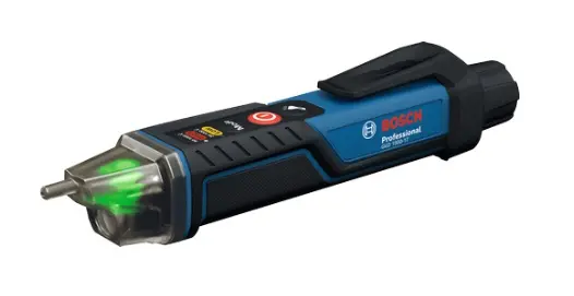 PROBADOR DE VOLTAJE S/ CONTACTO DOBLE RANGO CA 24 -1000V / 90-1000V IP67 C/ 2 BAT. AAA REF. GVD 1000-17 / 867353 MARCA BOSCH
