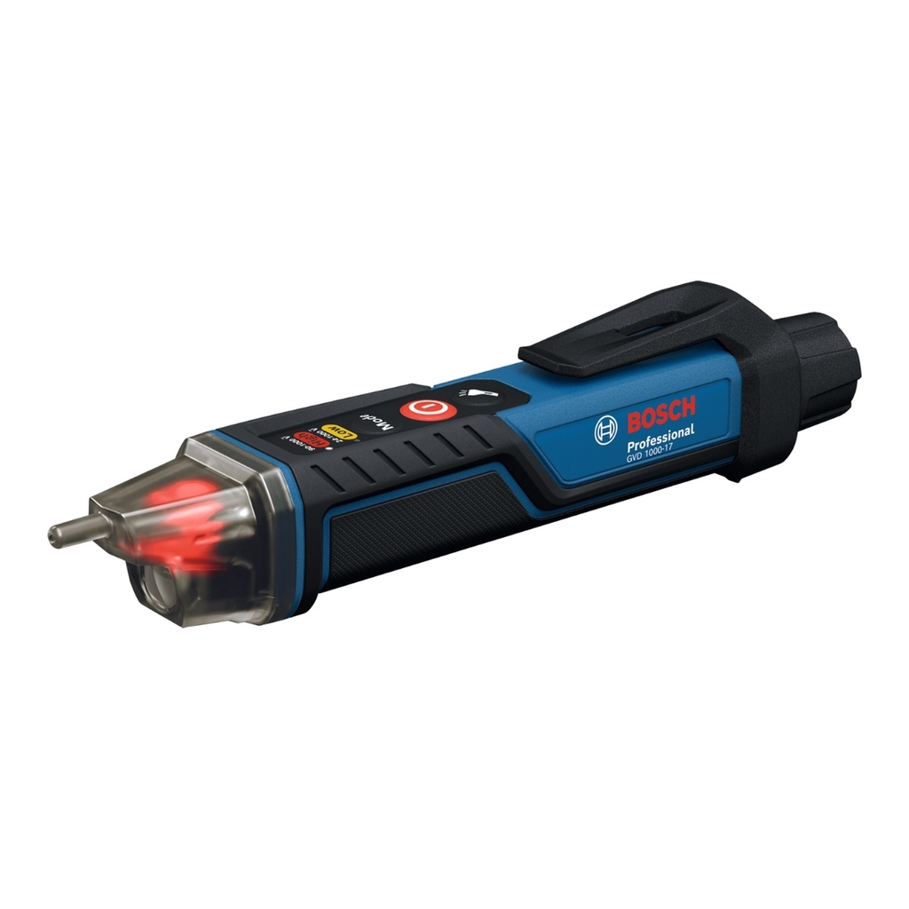 PROBADOR DE VOLTAJE S/ CONTACTO DOBLE RANGO CA 24 -1000V / 90-1000V IP67 C/ 2 BAT. AAA REF. GVD 1000-17 / 867353 MARCA BOSCH
