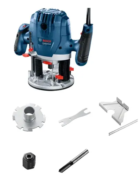 TROMPO / ROUTERS / FRESADORA 1/4" 127V 1300W 28.000 RPM C/ACCESORIOS REF. GOF 130 / 866398 MARCA BOSCH 