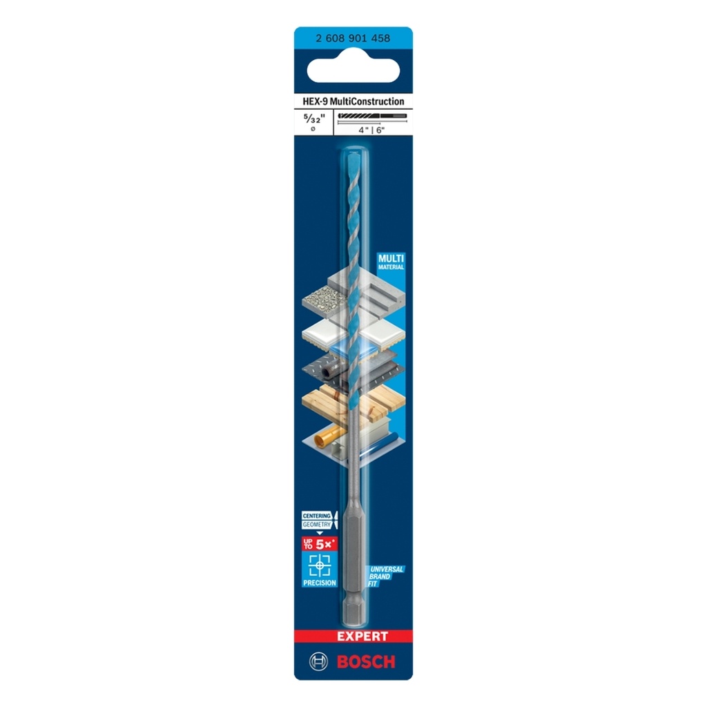 BROCA / MECHA DE CARBURO MULTICONSTRUCCION 5/32"X4"X6” REF. 2608901458 / 872220 MARCA BOSCH