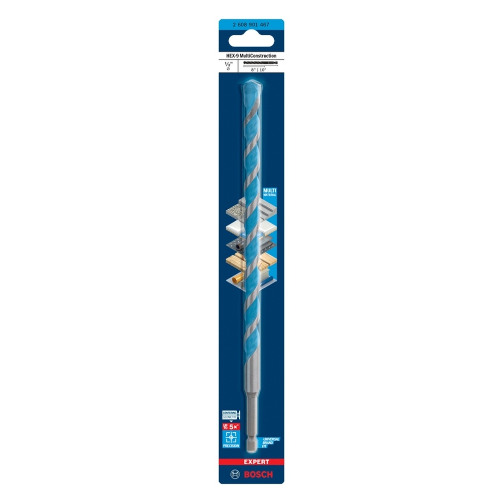 BROCA / MECHA DE CARBURO MULTICONSTRUCCION  1/2"X8"X10” REF. 2608901467 / 872248 MARCA BOSCH