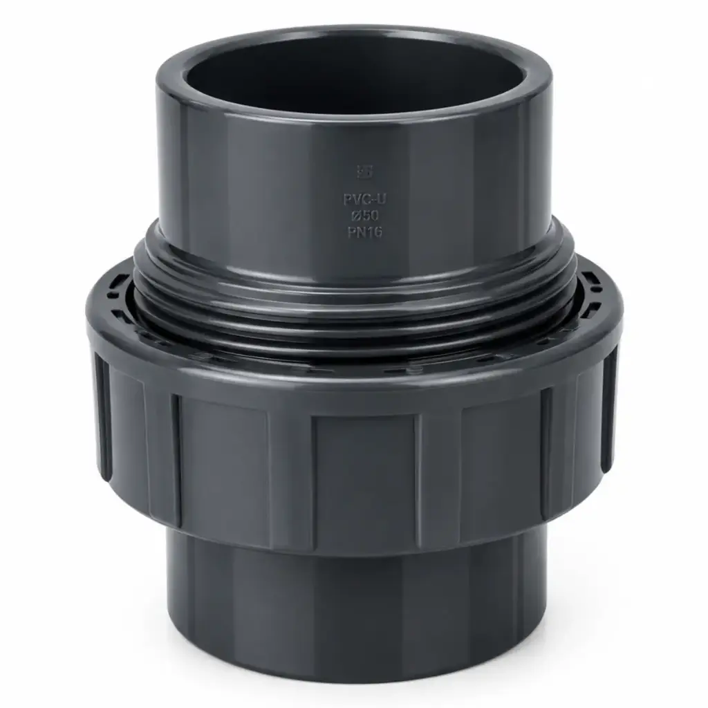 UNION UNIVERSAL DE PVC AF DE 2" SOLDABLE REF. C220106G MARCA UNITECA 