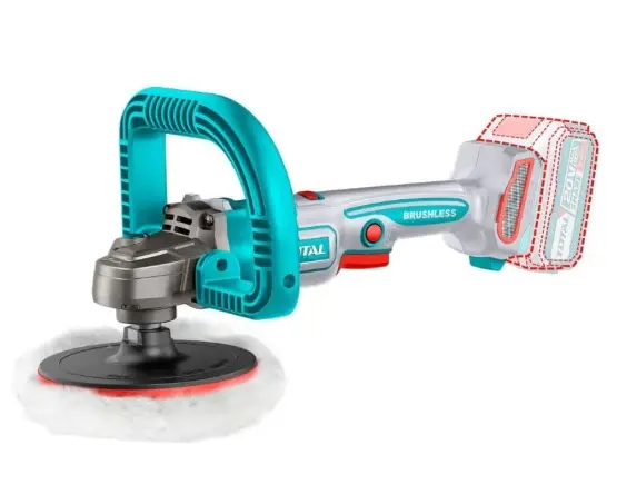 PULIDORA ANGULAR INALAMBRICA 20 V 400-2500 RPM PLATO 180MM S/BAT. NI CARG. REF. TAPLI2018 / 223623 MARCA TOTAL TOOLS