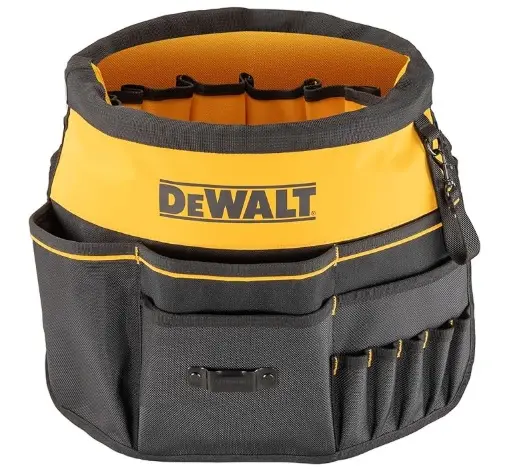 BOLSO P/HERRAMIENTAS 37 BOLSILLOS 50.5 X 5.2 X 50 CM P/ BALDE C/ AMARILLO REF: DWST560109 / 932165 MARCA DEWALT