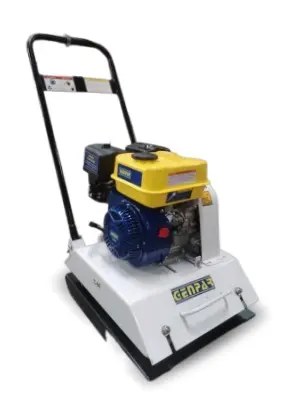 COMPACTADORA 80 KG 7 HP A GASOLINA MOTOR G160 COMPACTACION MAX 20 CM (RANA) REF. GC90-1 MARCA GENPAR
