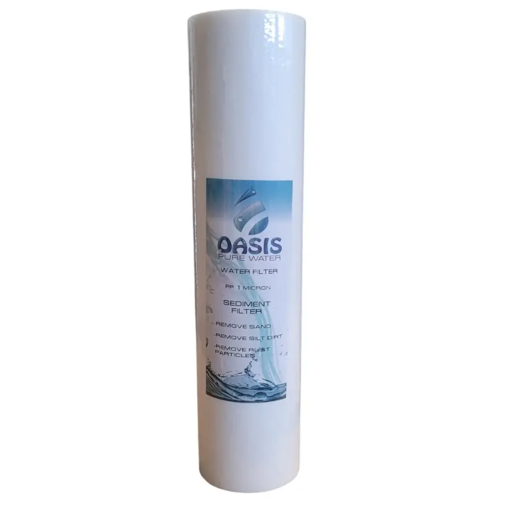 CARTUCHO DE CELULOSA 1 MICRA P/ SEDIMENTOS DE 10" X 2.5" REF. OPW-PP10A1YH MARCA OASIS