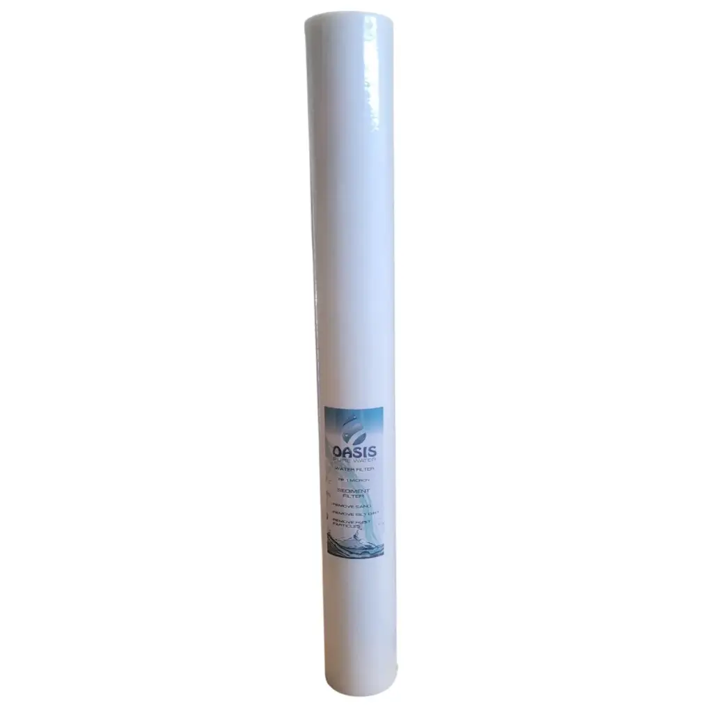 CARTUCHO DE CELULOSA 1 MICRA P/ SEDIMENTOS DE 20" X 2.5" REF. OPW-PP20A1YH MARCA OASIS