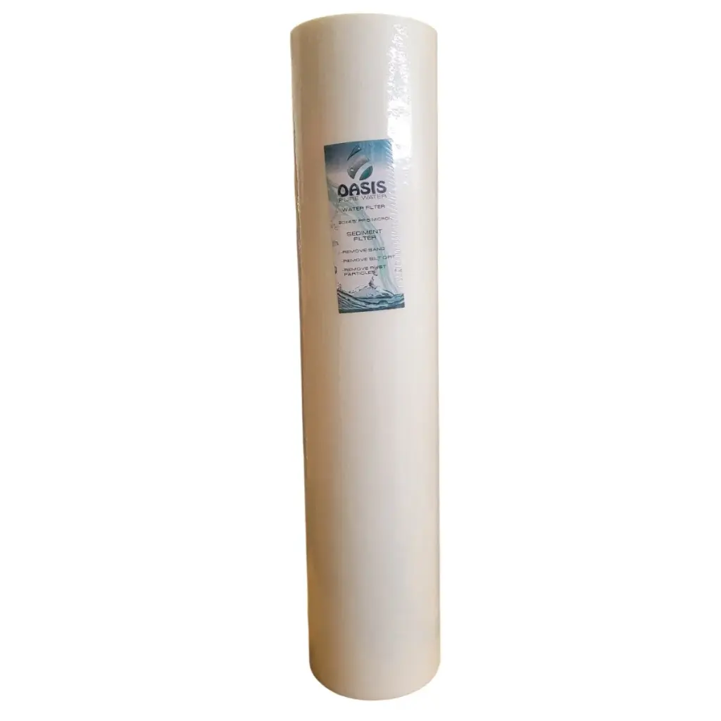 CARTUCHO DE CELULOSA 5 MICRA P/ SEDIMENTOS DE 20" X 4.5" REF. OPW-PP20B5YH MARCA OASIS