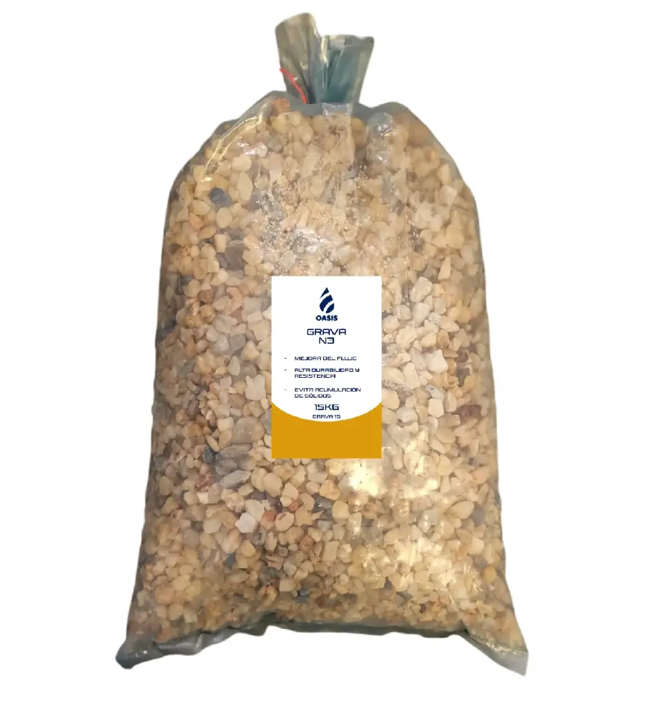 SACO DE GRAVA 15 KGS REF. GRAVA-15 MARCA OASIS