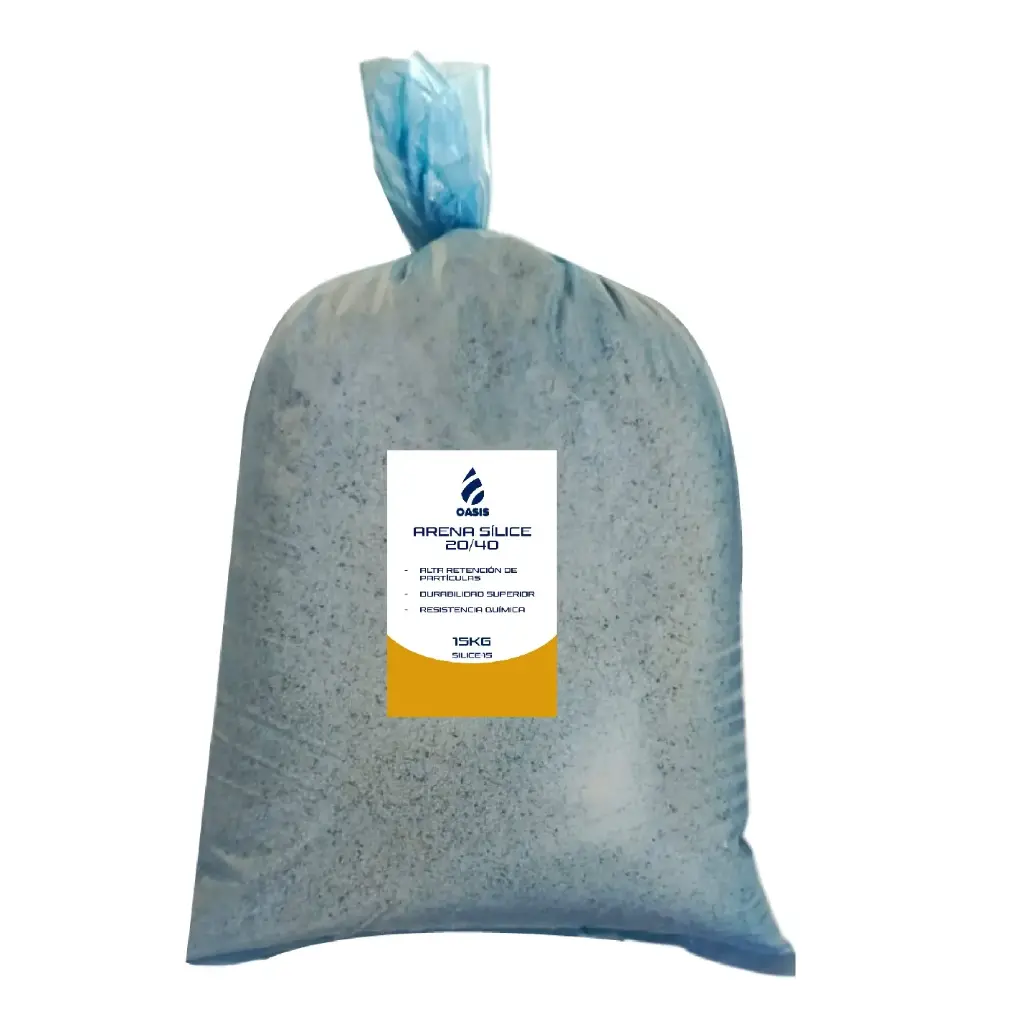 SACO DE ARENA SILICE 20/40 15 KG REF. SILICE-15 MARCA OASIS