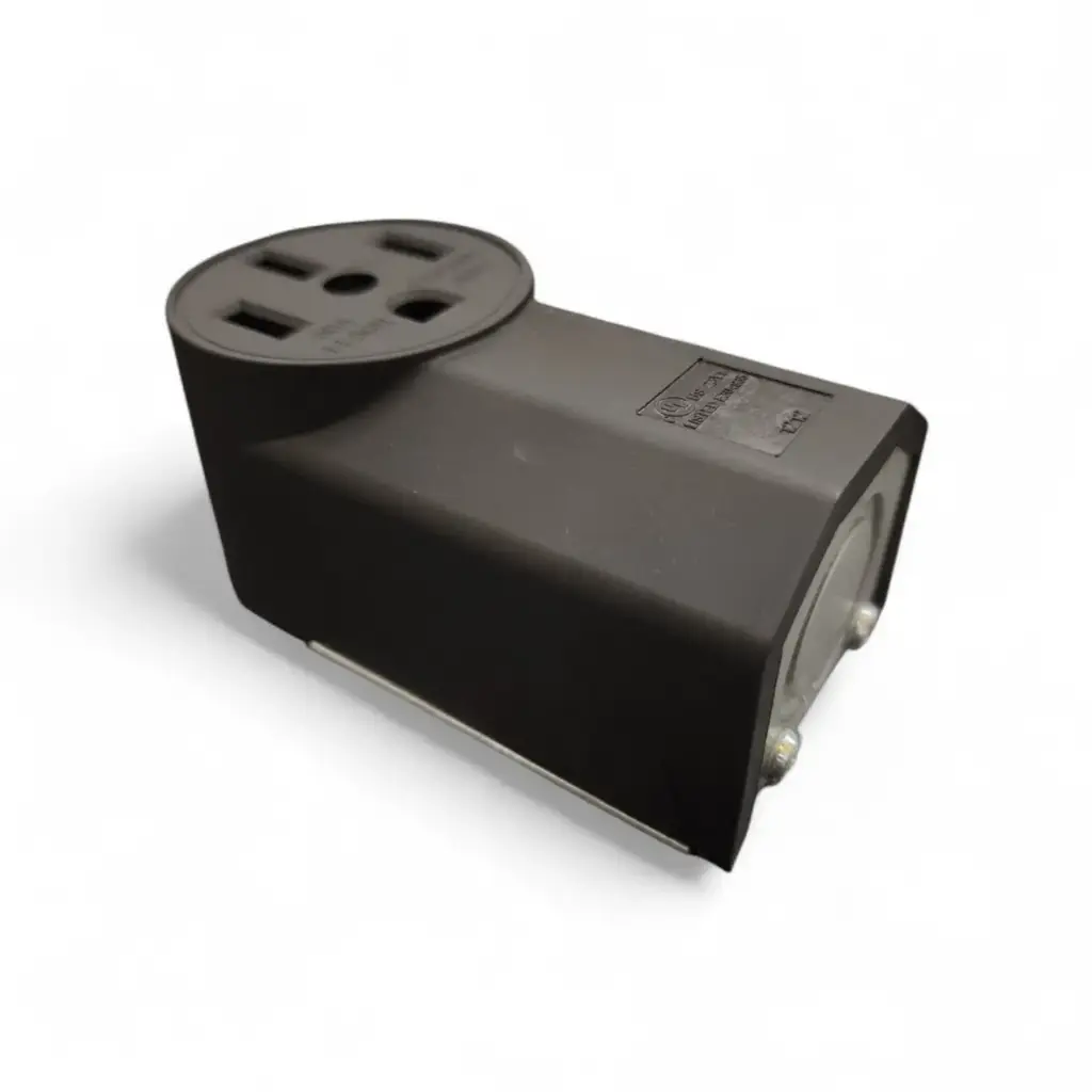 TOMA TRIPOLAR AEREA DE POTENCIA 3L+T SUPERFICIAL 50 AMP 125 -250 V BAKELITA REF. TAN-1212 NEMA 14-50R KOBY - TANIA