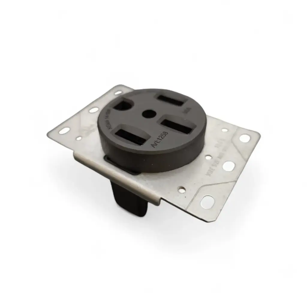 TOMA TRIFASICA 3 P+ TIERRA 50 AMP P/ EMPOTRAR 125-250V REF. TAN-379B NEMA 14-50R MARCA KOBY - TANIA 