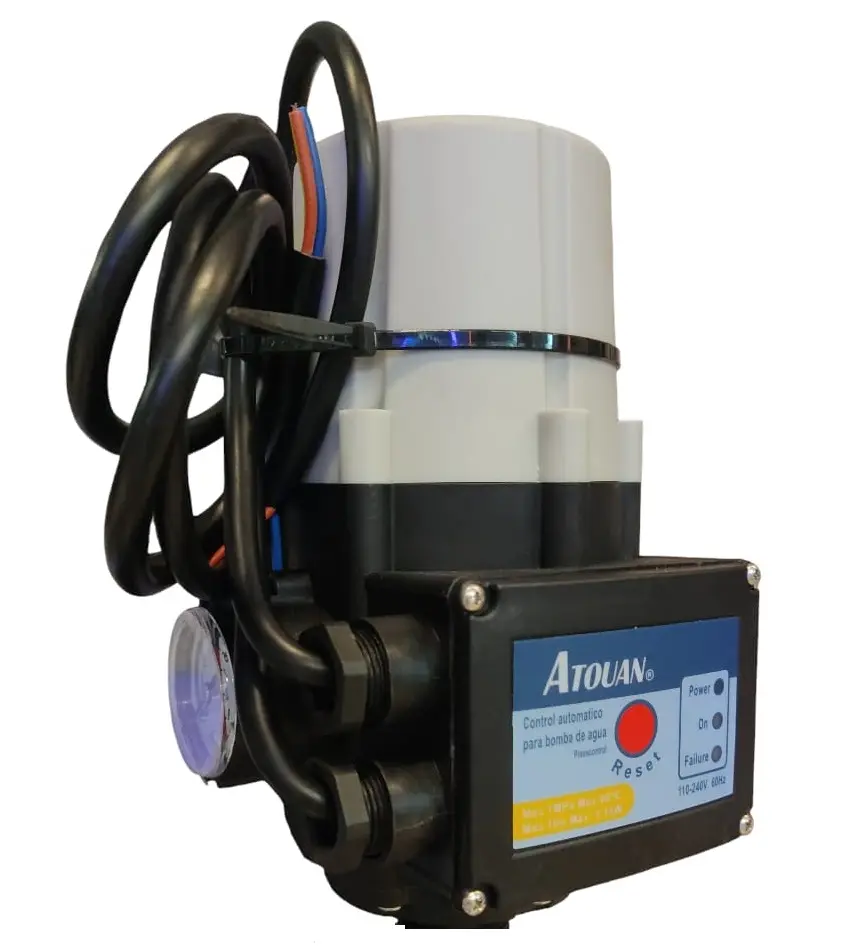 CONTROLADOR DE PRESION PARA BOMBAS EN 110 - 220 V ( PRESS CONTROL ) IP65 CONEXION 1" 10 A REF. 1408019 / 20 COD. 671514 MARCA ATOUAN 