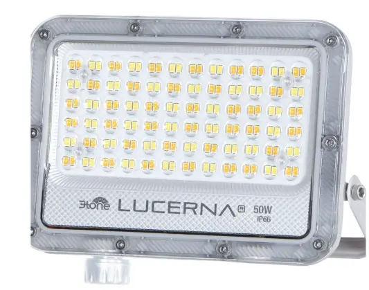 REFLECTOR LED EXTRA PLANO 50 W COLOR BLANCO 3 TONOS IP66 MULTV 90-285V REF. RP50PH3T MARCA LUCERNA