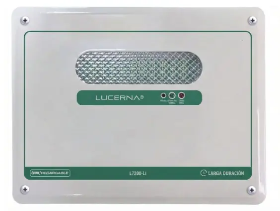 LAMPARA / LUMINARIA DE EMERGENCIA RETRO-FI 1.7 W 3000 K 3.7V 7.2 AH ( DURACION APROXIMADO 12 HORAS ) REF. L7200-LI MARCA LUCERNA