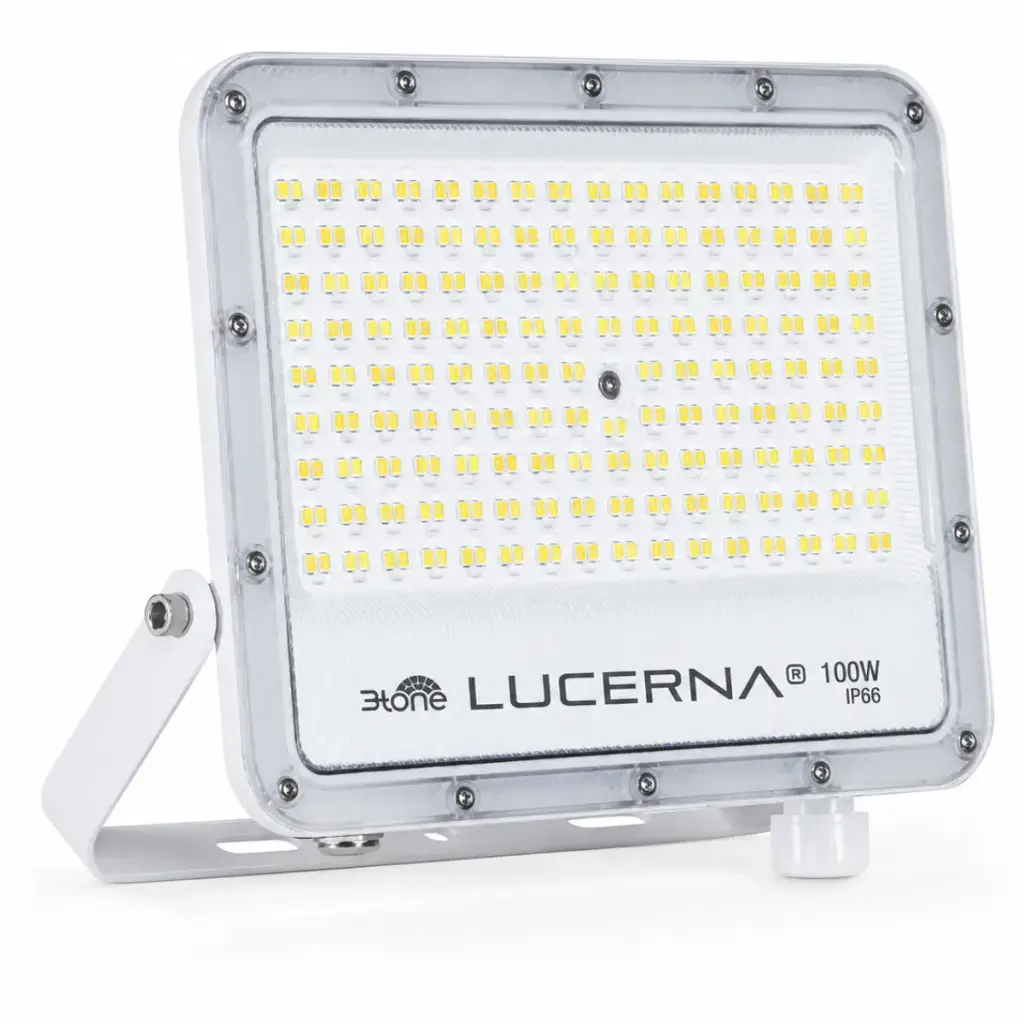 REFLECTOR LED EXTRA PLANO 100 W COLOR BLANCO 3 TONOS IP66 MULTV 90-285V 120LM REF. RP100PH3T MARCA LUCERNA