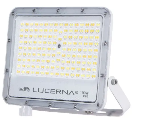REFLECTOR LED EXTRA PLANO 100 W COLOR BLANCO 3T IP66 MULTV 90-285V 120LM REF. RP100PH3T MARCA LUCERNA
