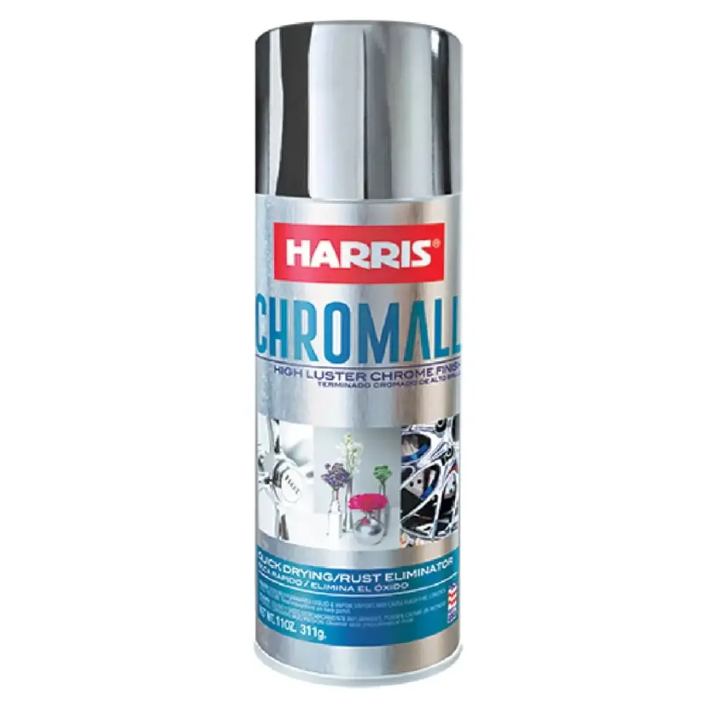 SPRAY AERESOL ESMALTE ALTA TEMPERATURA CHROMALL COLOR CROMADO 325 ML REF. 38600 / 260184 MARCA HARRIS