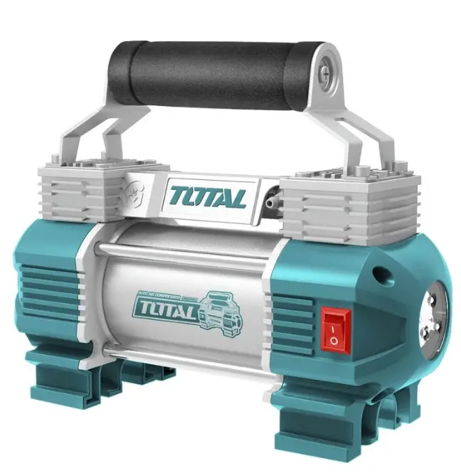 COMPRESOR DE AIRE 12 V 120 PSI 45 L/M 18A C/ 3 ADAP.+MAG. + BOLSO REF. TTAC2506 / 188455 MARCA TOTAL TOOLS