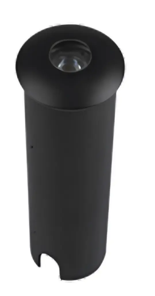 LAMPARA DE PISO P/ JARDIN EMPOTRABLE CIRCULAR IP65 3W 3000K 100-265 V ALUMINIO NEGRO REF. AI-GUFT-3W ARTIG LIGHT