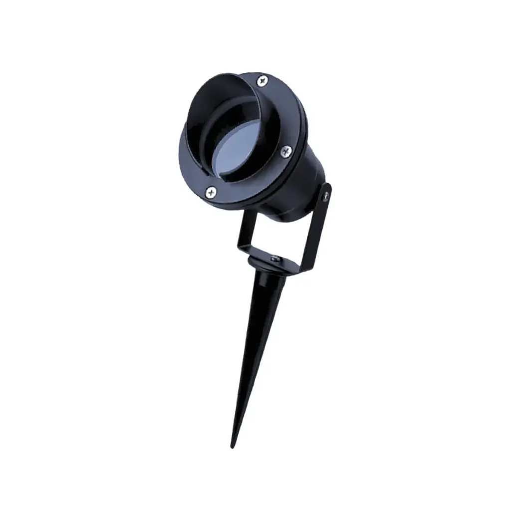 LAMPARA LED DE JARDIN T/ ESTACA 98 MM PARA GU10 IP65 C/ NEGRO REF. AI-GUSP-1 MARCA ILUMINAK