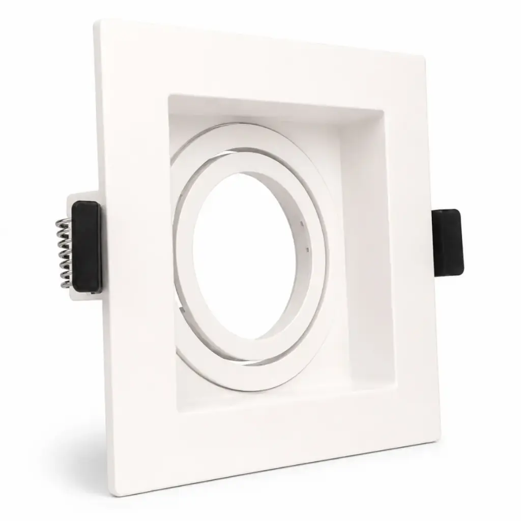 APLIQUE SPOT CUADRADO P/ GU10 PC C/ SOCKET. 102X102X35 MM - HOLE 90 BLANCO REF. AI-SQ03-WH ARTIG LIGHT