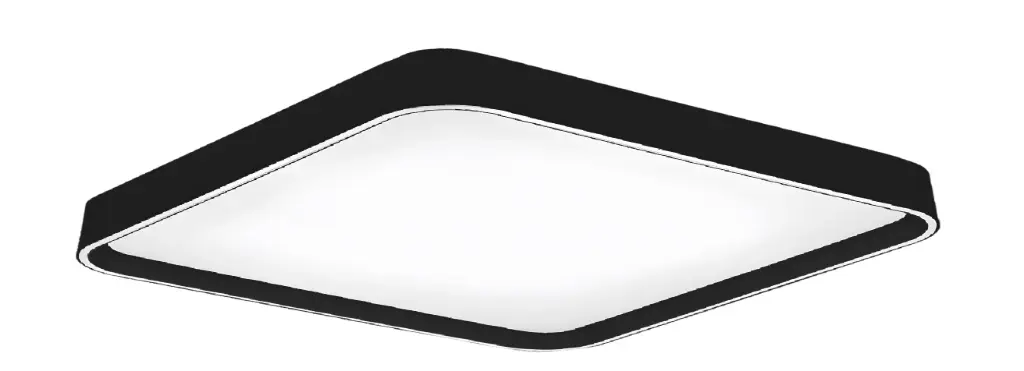 PLAFON DE TECHO 60W CCT 49 CM C/CONTROL COLOR NEGRO REF. DI-13-60WBK-CCT-Z MARCA KASALIGHT