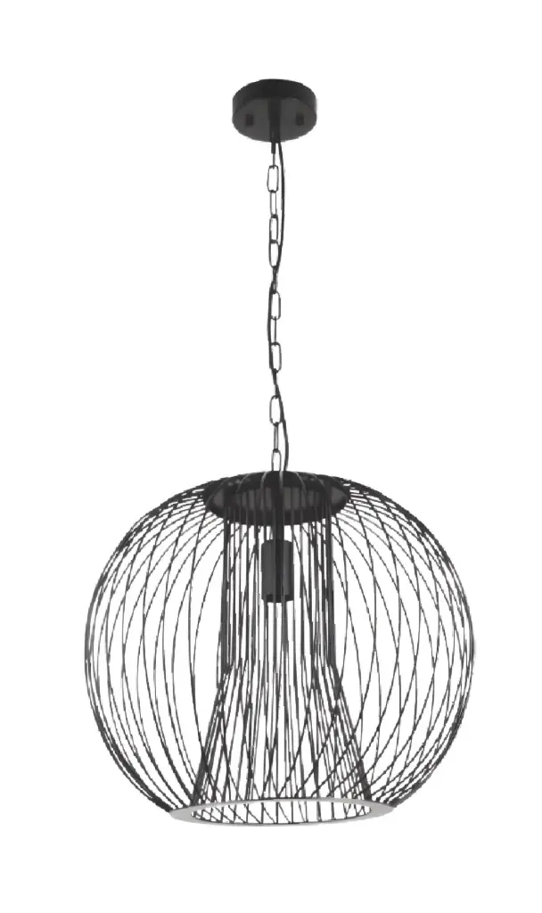 LAMPARA COLGANTE E27 COLOR NEGRO REF. DI-136-BK-Z MARCA KASALIGHT