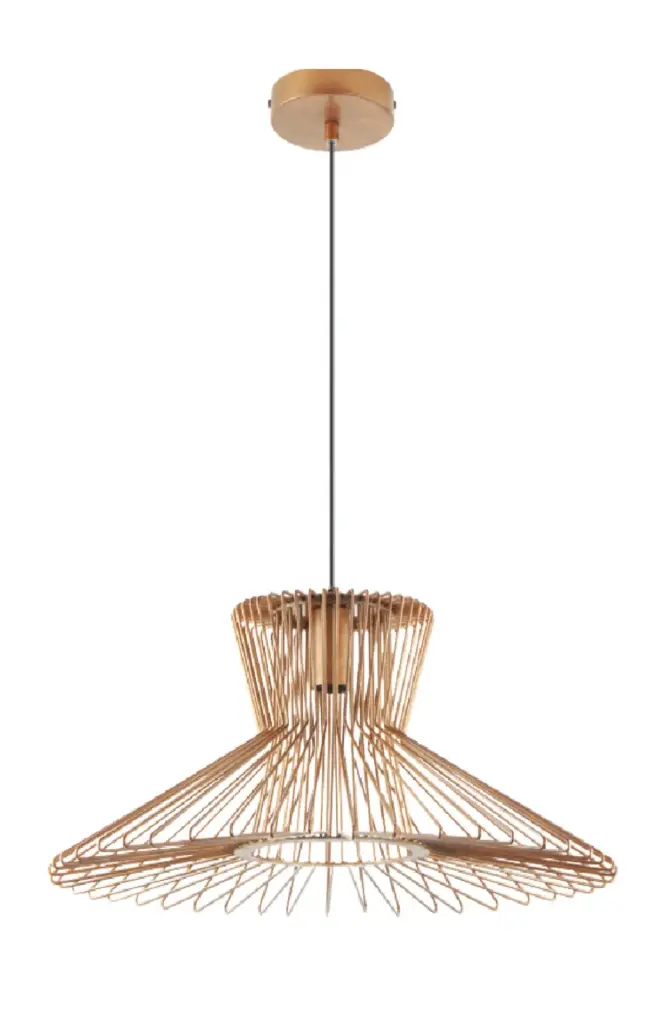 LAMPARA COLGANTE E27 COLOR RED GOLD REF. DI-137-GD-Z MARCA KASALIGHT / ARTIG LIGHT