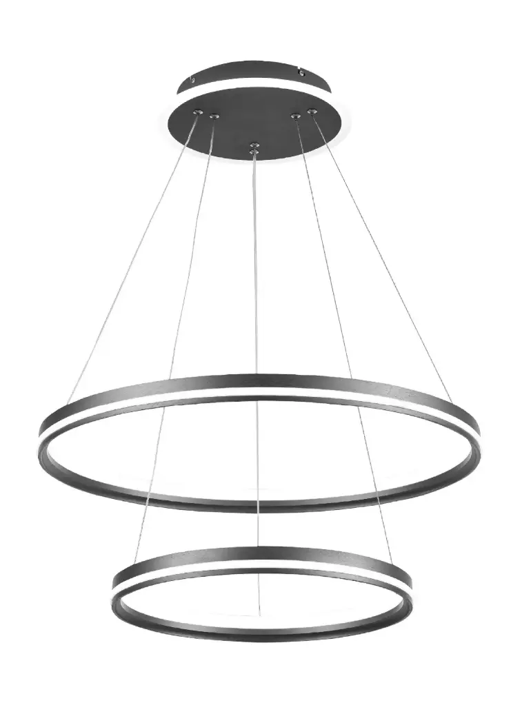 LAMPARA COLGANTE 140 W 3000 K 85-265 V COLOR GRIS REF. DI-147-GY-30K-Z MARCA KASALIGHT