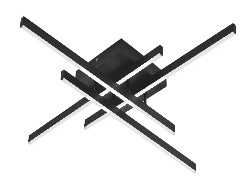 LAMPARA COLGANTE 52 W 3000 K 85-265 V 80X80CM COLOR NEGRO REF. DI-148-BK-30K-Z MARCA KASALIGHT