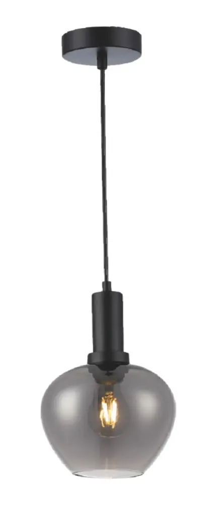 LAMPARA COLGANTE E27 110-240 V COLOR NEGRO REF. DI-DI-157-BK-Z MARCA KASALIGHT