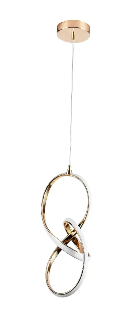 LAMPARA LED COLGANTE 26W CCT 110-240 V 37X150 CM SMART APP C/ CONTROL C/ DORADO REF. DI-166-GD-CCT-Z MARCA KASALIGHT